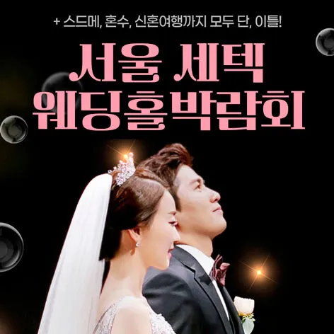 서울 세텍 웨딩홀박람회 행사 이미지